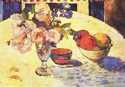 Paul Gauguin Flowers and a Bowl of Fruit on a Table  4 oil on canvas